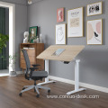 Electric Drafting Lifting Designer Standing Desk Work Table Tiltable Painting Art Studio Table